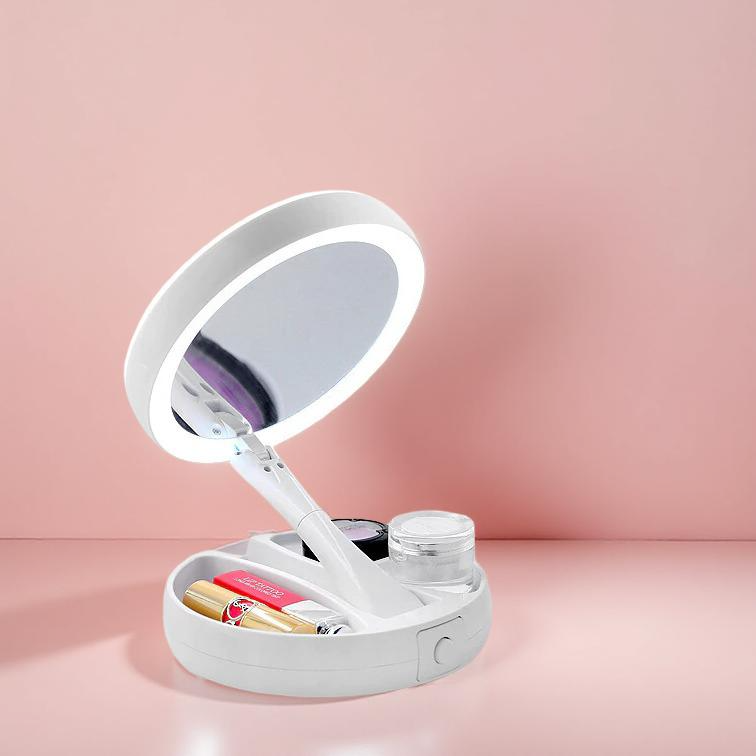 Espelho Luz Led Portátil - Amori.