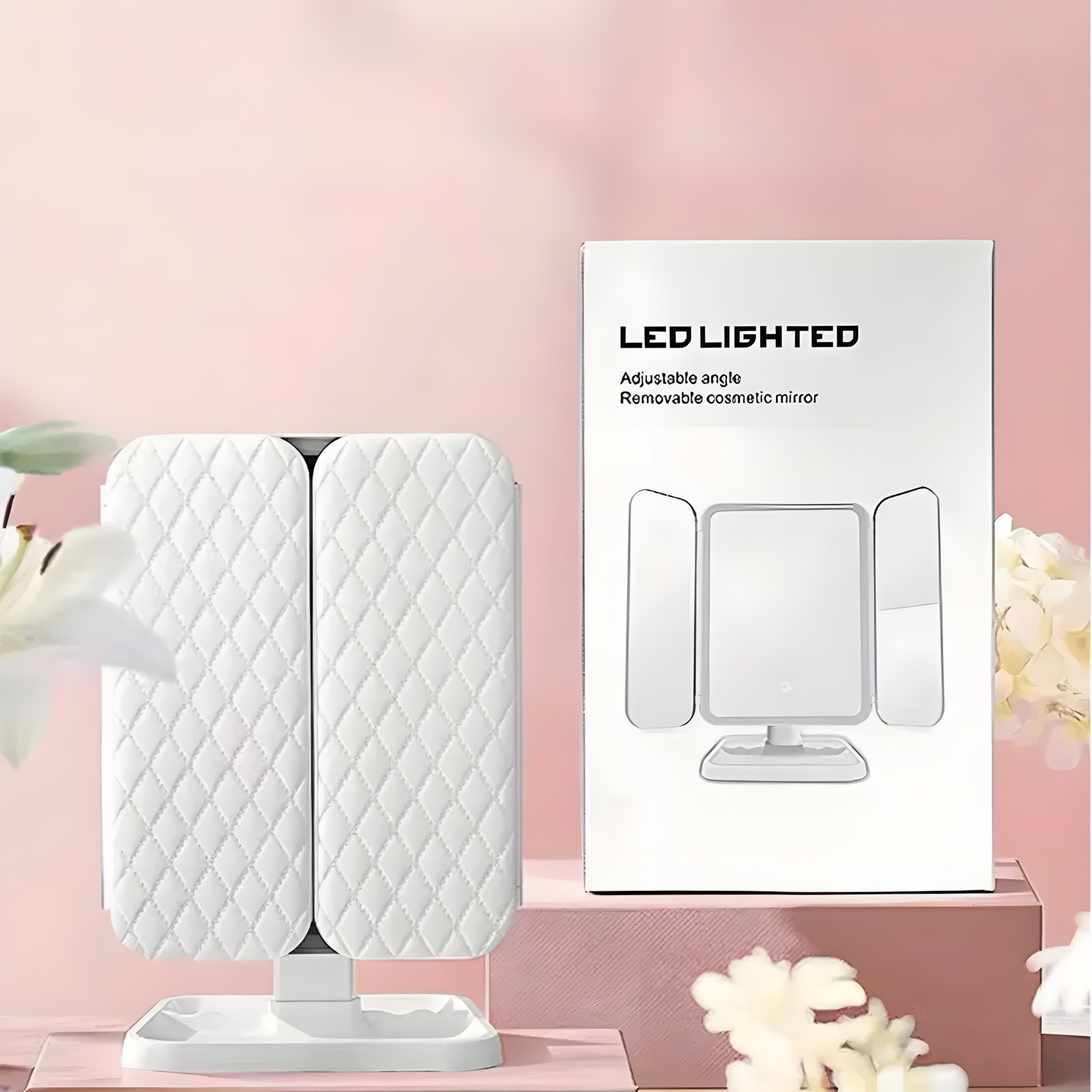 Espelho Portátil com Iluminação LED – Amori.