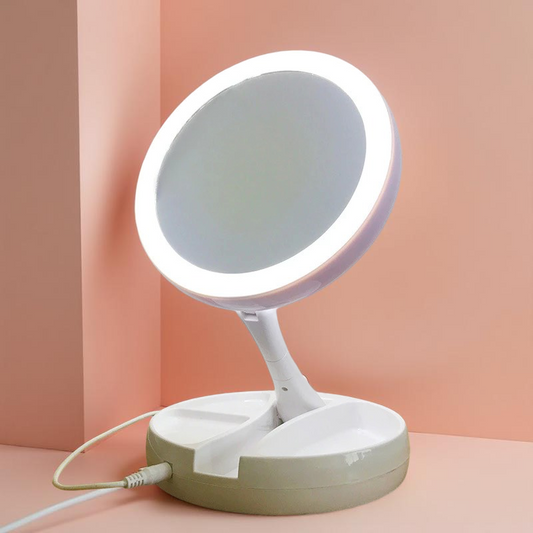 Espelho Luz Led Portátil - Amori.